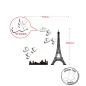 Naklejka ścienna EIFFEL z karteczkami samoprzylepnymi 80x80 cm MIN 2